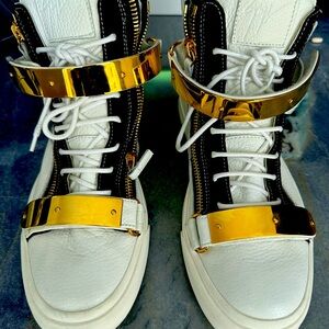 Mens designer high top shoes